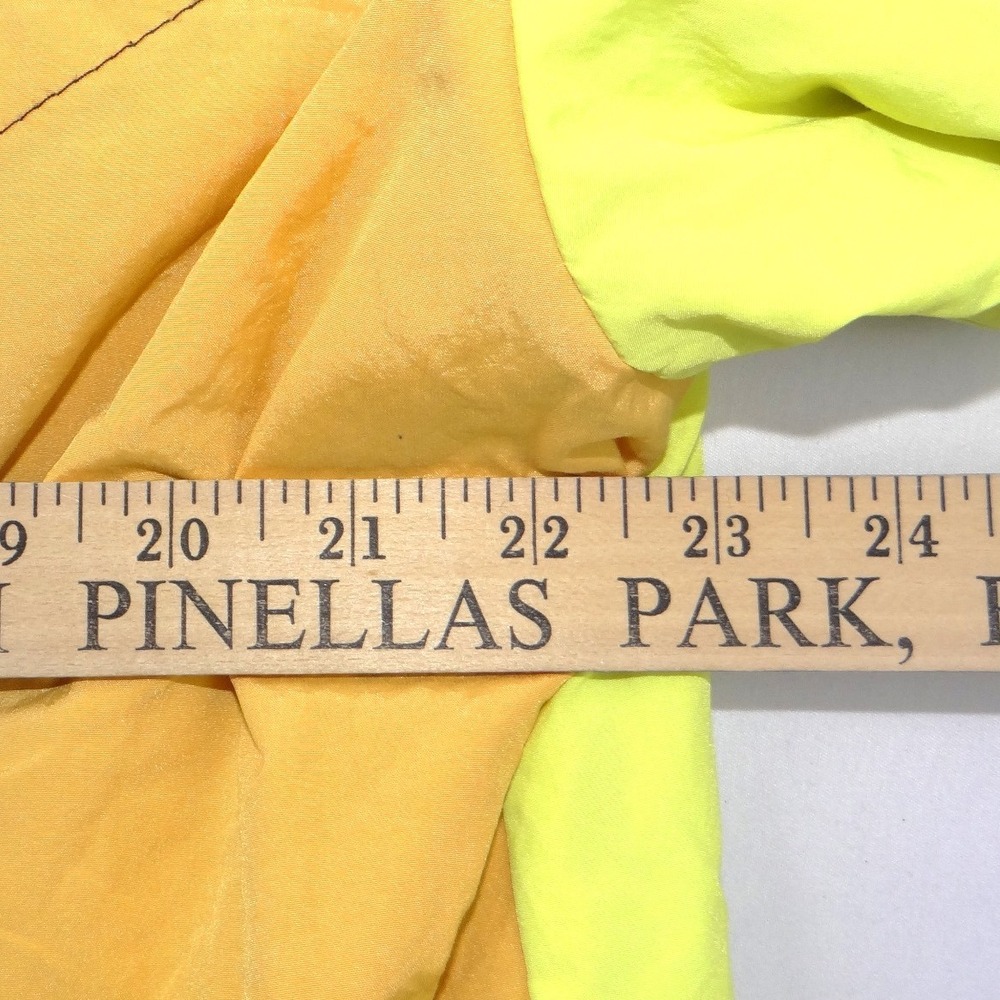 Vintage Volkl Mens Neon Colorblock Windbreaker Pullover Jacket Large 90s Retro - Picture 7 of 8